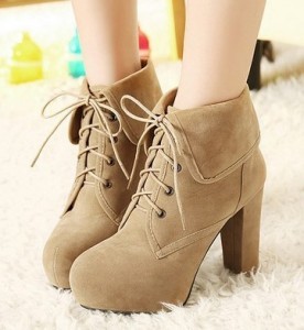 Kısa Bayan Çizme Modelleri 1 11-Free-Shipping-2014-Autumn-Winter-New-Model-Women-Ankle-Boots-Ladies-Fashion-Lace-Up-Short