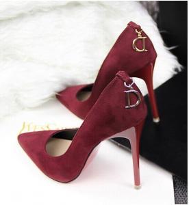 Bordo Topuklu Ayakkabı Modelleri 2 2014-New-Fashion-Womens-Burgundy-Nude-Pointed-Thick-Thin-High-Heels-Shoes-Pumps-Suede-Novos-Moda