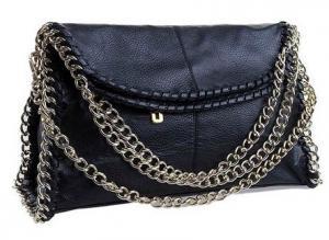 En Şık Zincirli Çanta Modelleri 8 Romwe - Retro Style Chain Detailed Black Bag, The Latest Street Fashion