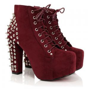 Bordo Topuklu Ayakkabı Modelleri 7 Ankle-Boots-Skl28-Burgundy-Suede-1
