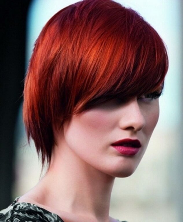 Kızıl Kısa Saç Modelleri - Kizi Kisa Sac Modeleri 4